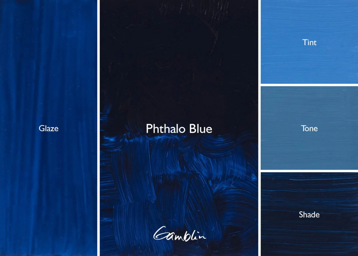 Gamblin Artist's Oil Colors Phthalo Blue 37 ml - Image 2