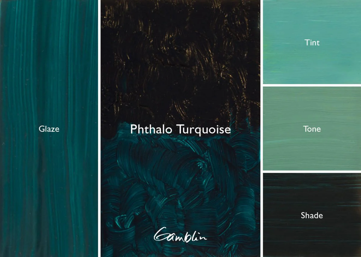 Gamblin Artist's Oil Colors Phthalo Turquoise 37 ml - Image 2