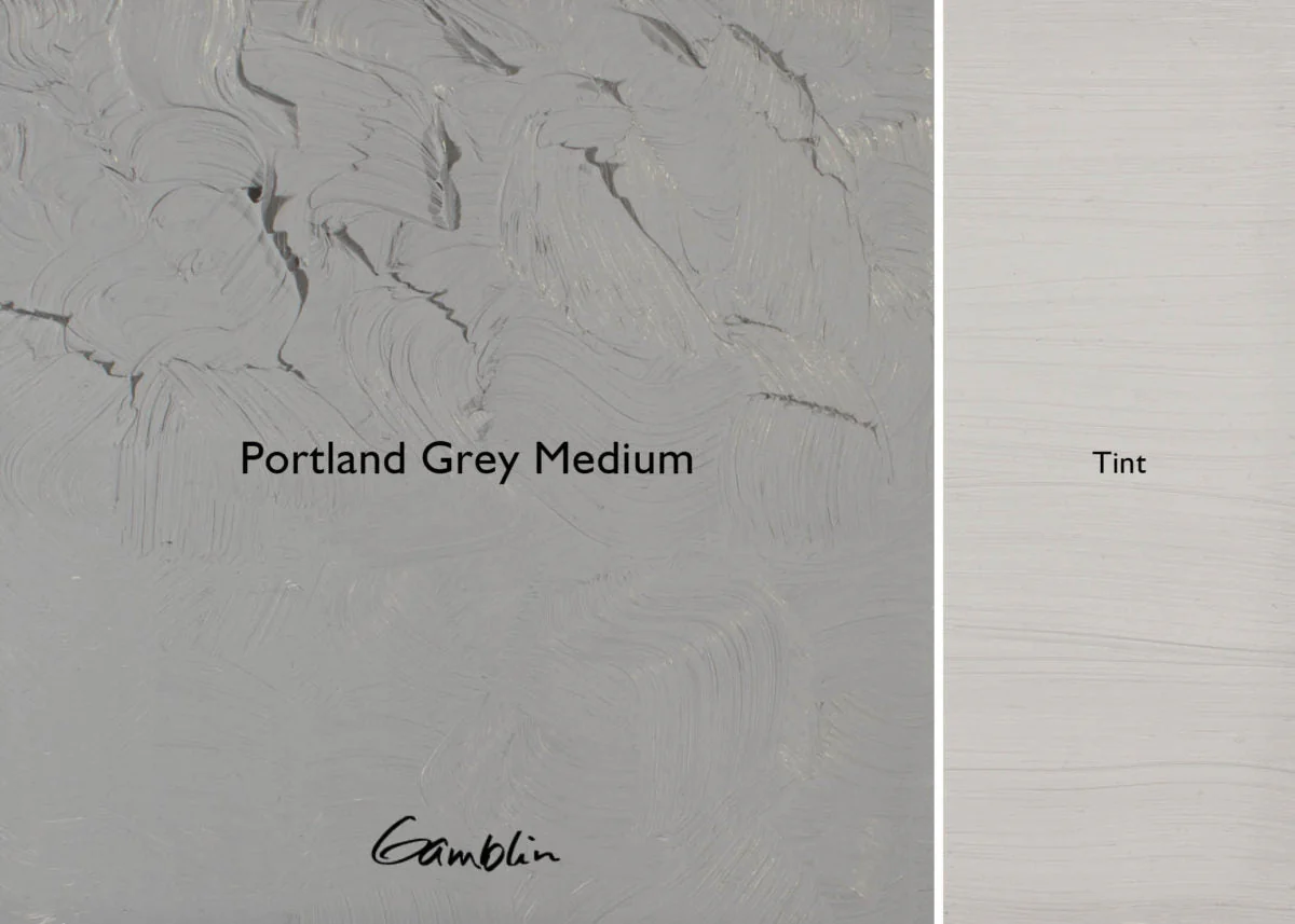 Gamblin Artist's Oil Colors Portland Grey Medium 37 ml - Image 2