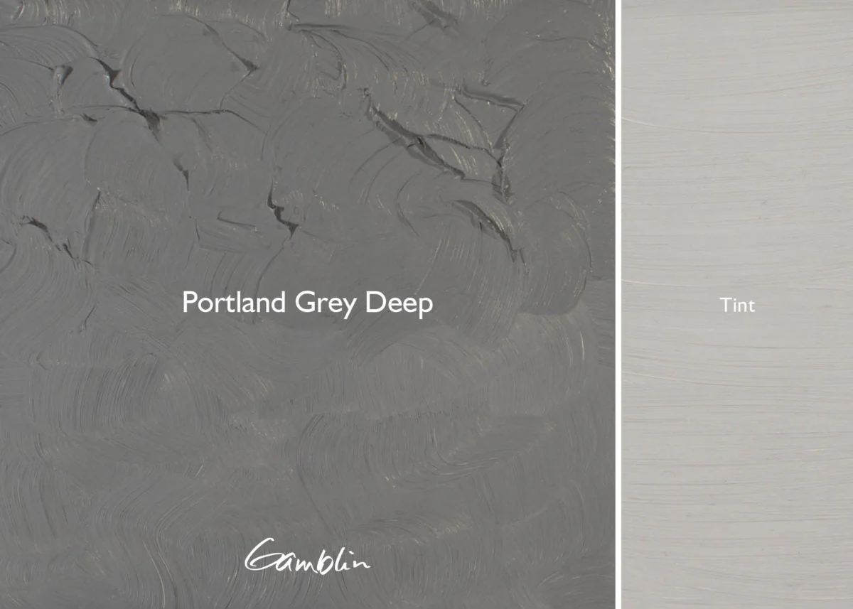 Gamblin Artist's Oil Colors Portland Grey Deep 37 ml - Image 2