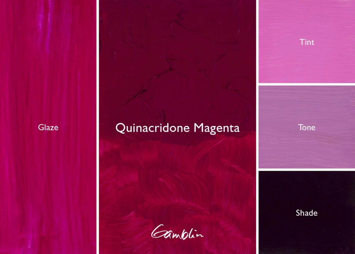 Gamblin Artist's Oil Colors Quinacridone Magenta 37 ml - Image 2