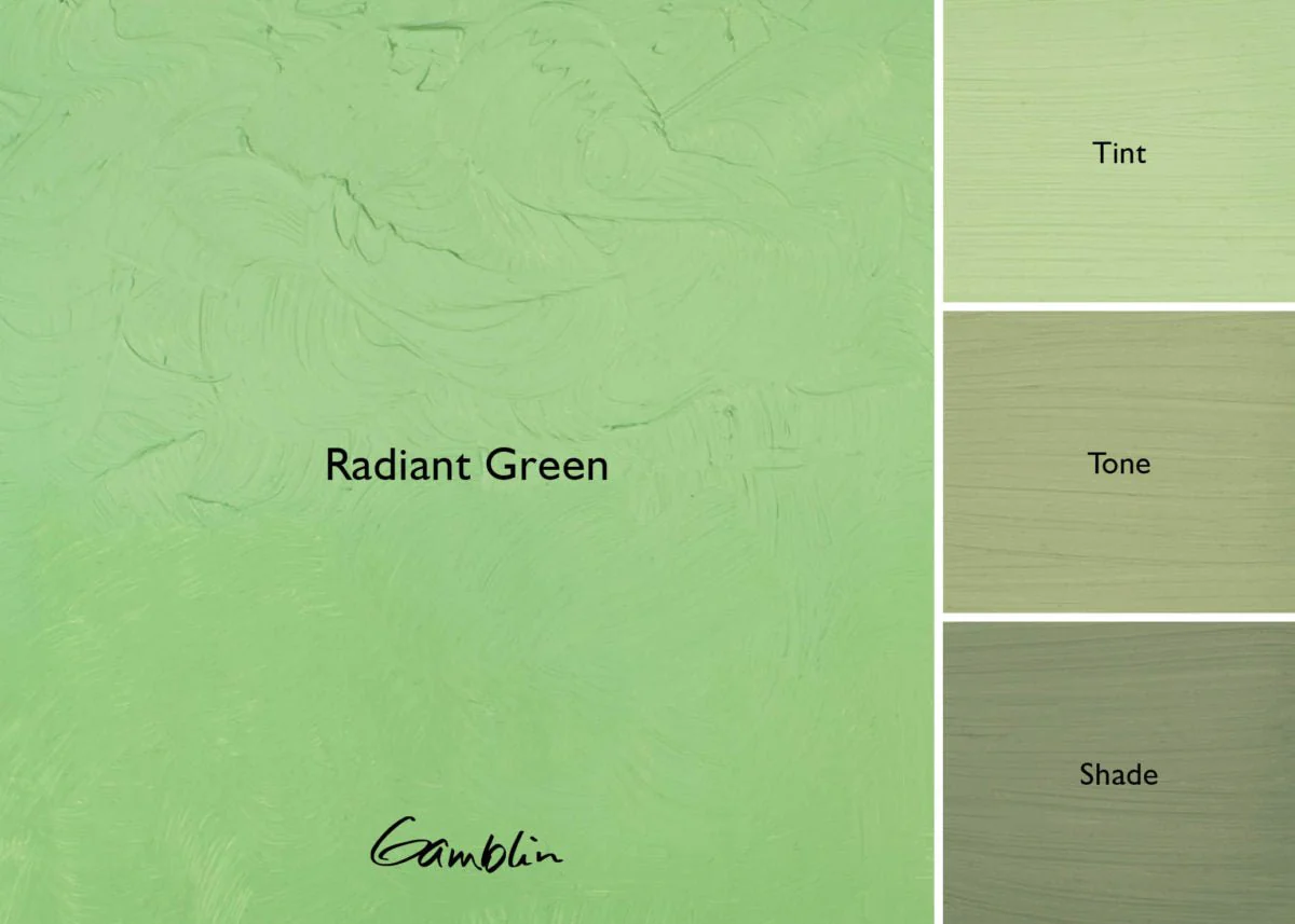 Gamblin Artist's Oil Colors Radiant Green 37 ml - Image 2