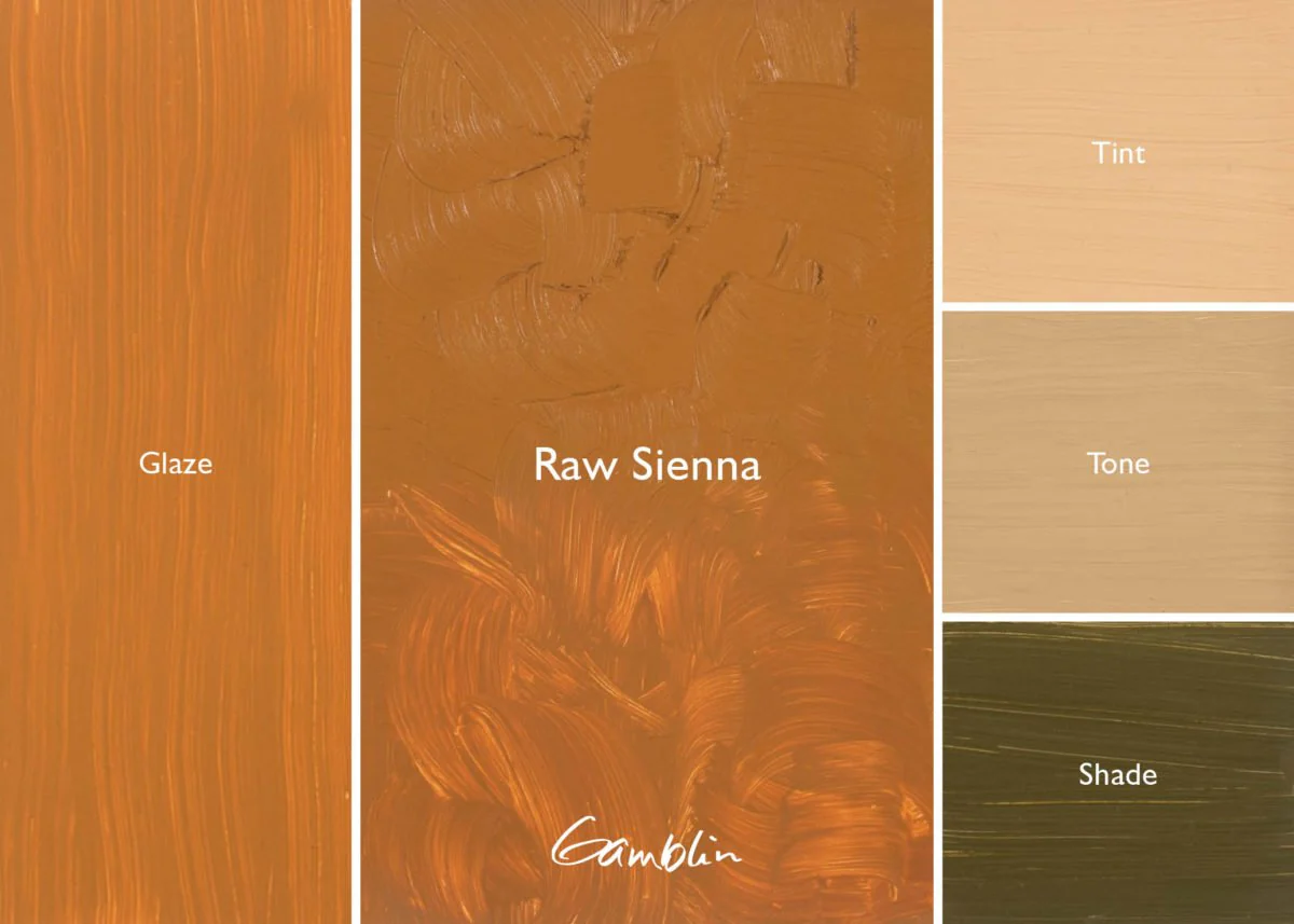 Gamblin Artist's Oil Colors Raw Sienna 150 ml - Image 2