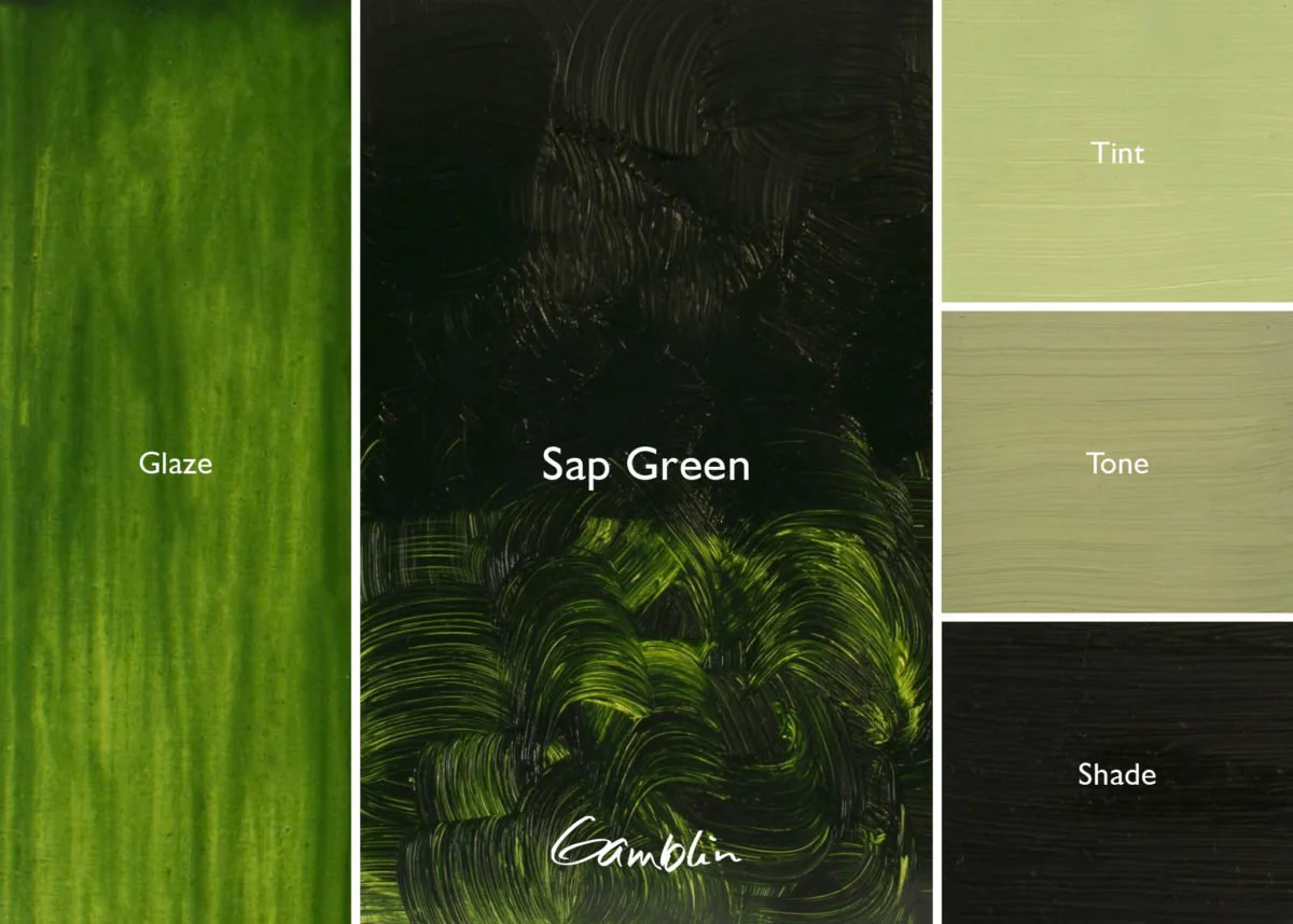 Gamblin Artist's Oil Colors Sap Green 150 ml - Image 2