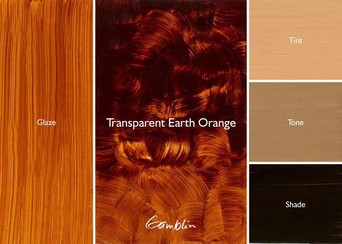 Gamblin Artist's Oil Colors Transparent Earth Orange 150 ml - Image 2