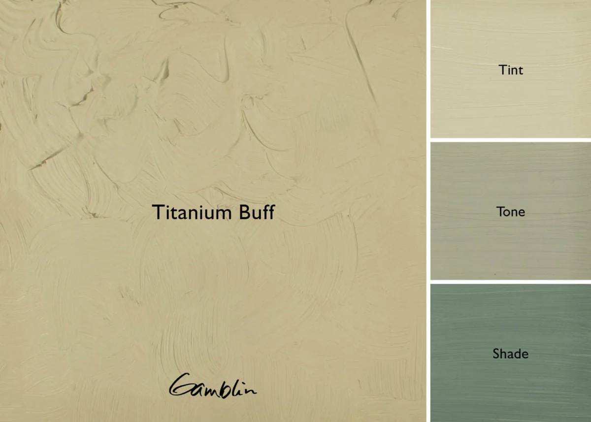 Gamblin Artist's Oil Colors Titanium Buff 150 ml - Image 2