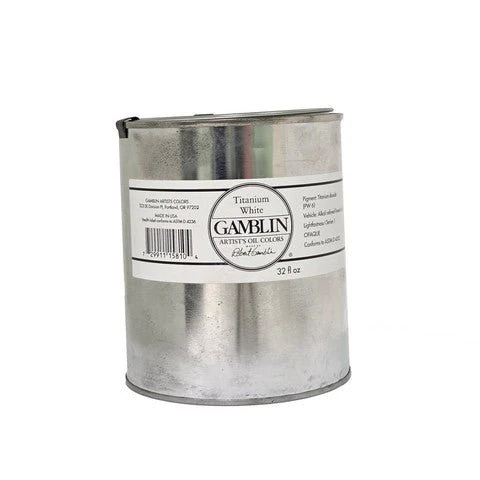 Gamblin Artist's Oil Colors Titanium White 32 oz. (quart)