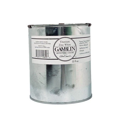 Gamblin Artist's Oil Colors Titanium-Zinc White 32 oz. (quart)