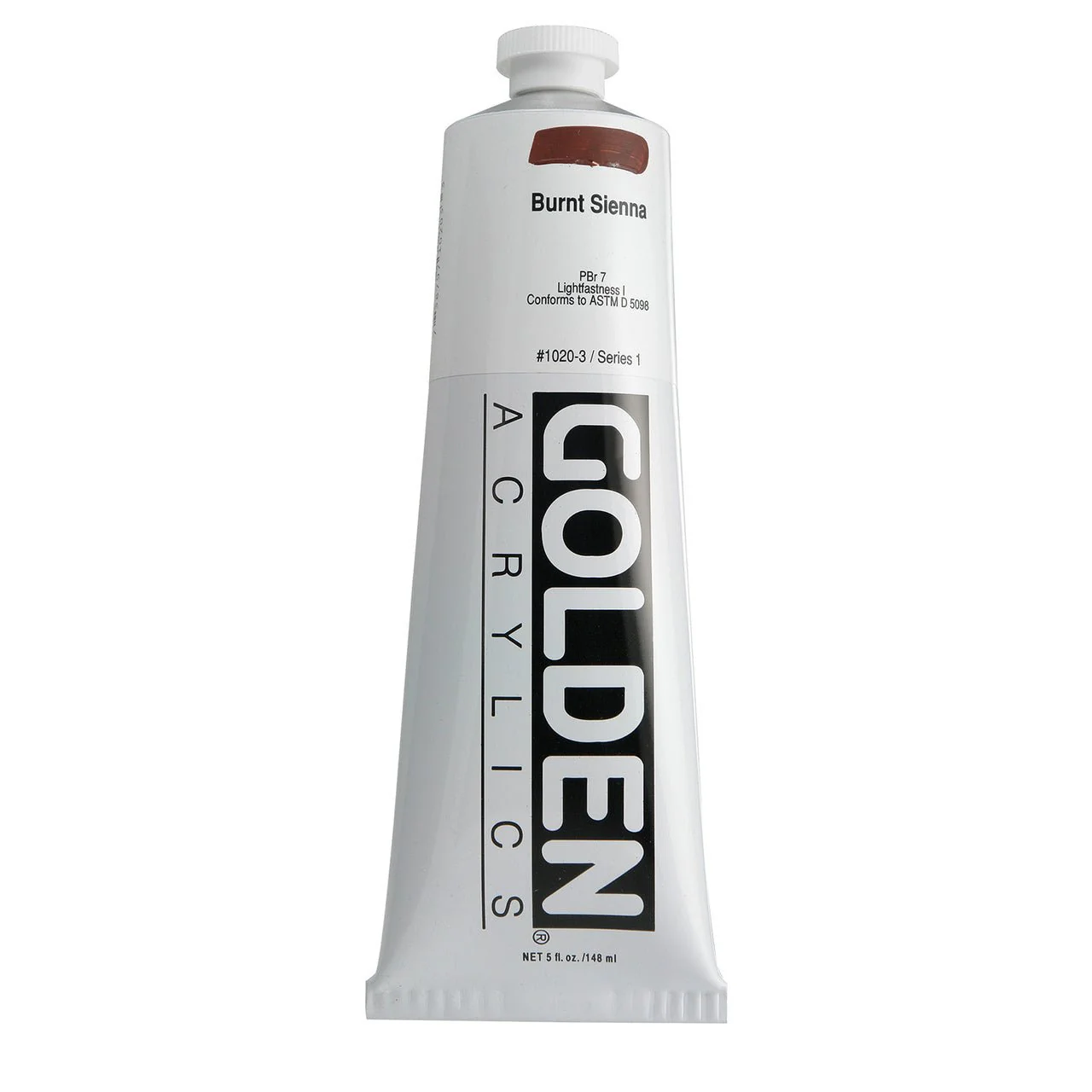 Golden Heavy Body Acrylic Burnt Sienna 5 oz