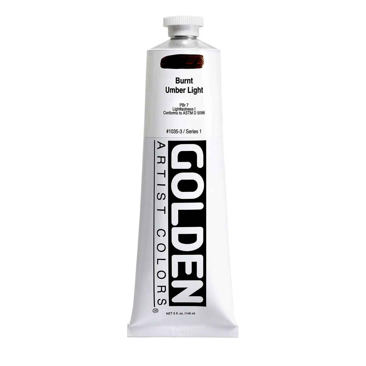 Golden Heavy Body Acrylic Burnt Umber Light 5 oz