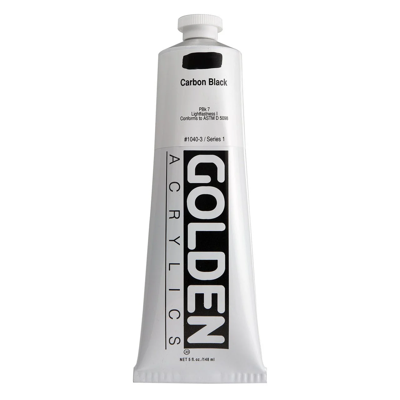Golden Heavy Body Acrylic Carbon Black 5 oz