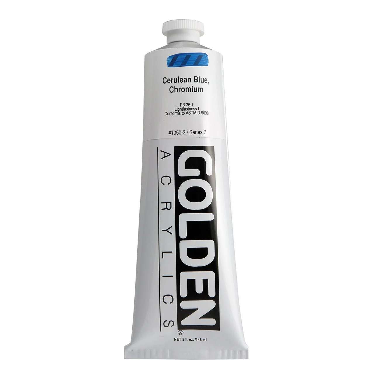 Golden Heavy Body Acrylic Cerulean Blue Chromium 5 oz