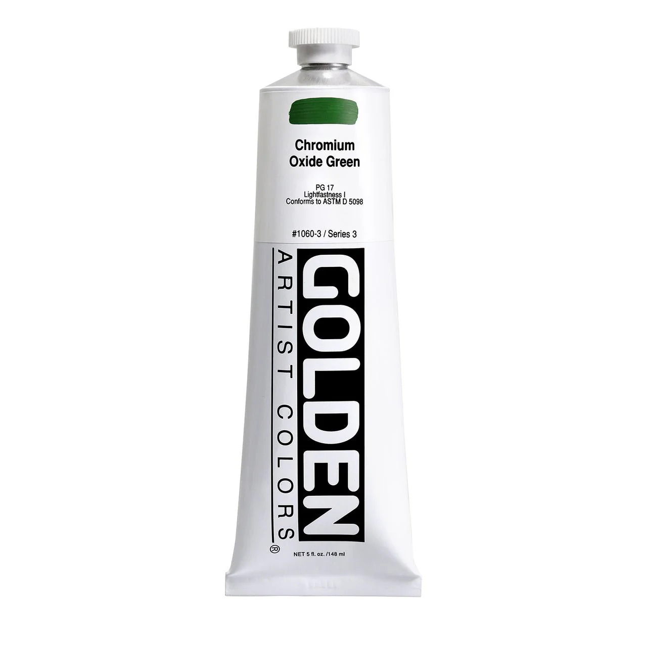 Golden Heavy Body Acrylic Chromium Oxide Green 5 oz
