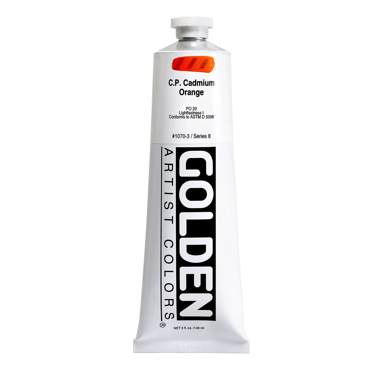 Golden Heavy Body Acrylic Cadmium Orange 5 oz