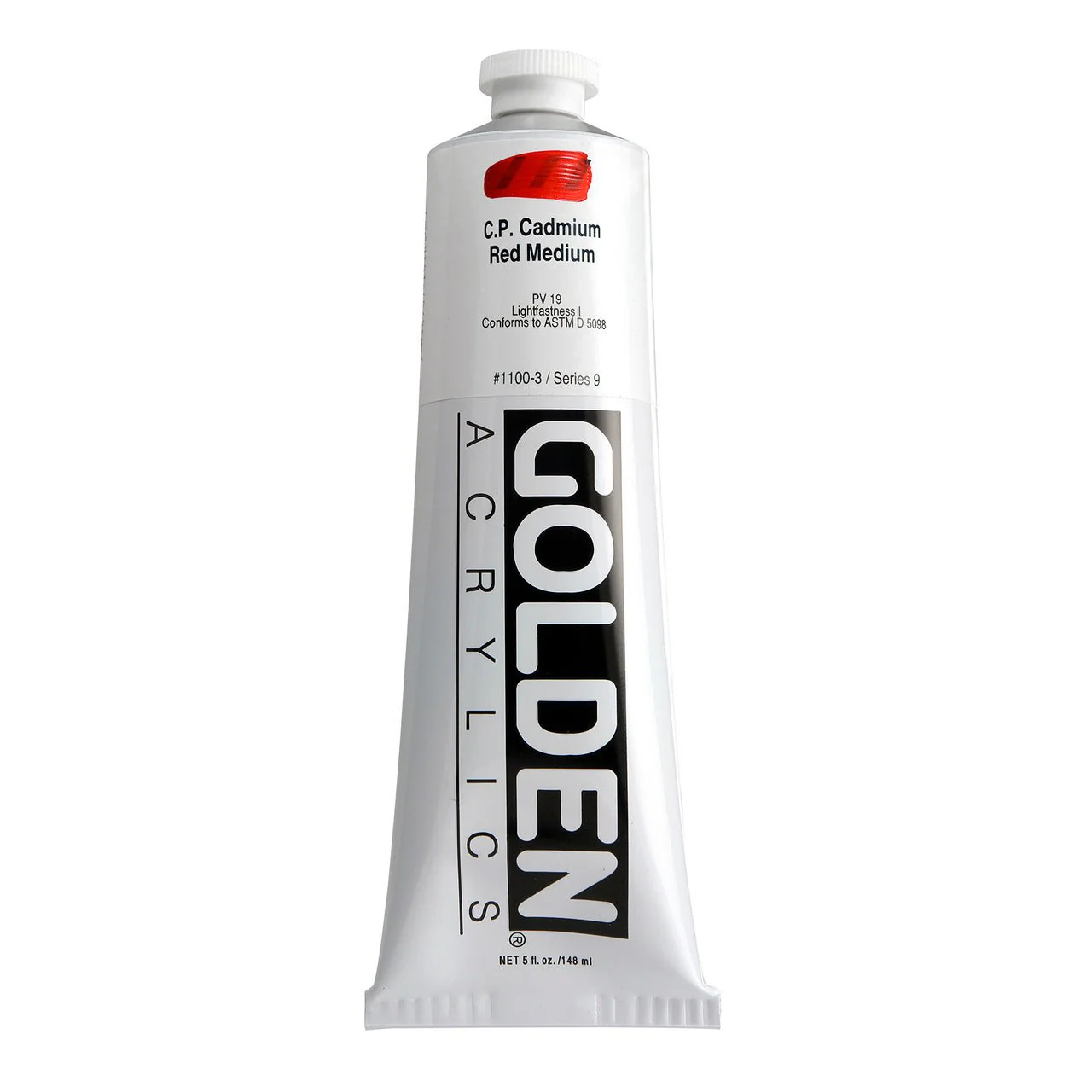 Golden Heavy Body Acrylic Cadmium Red Medium 5 oz