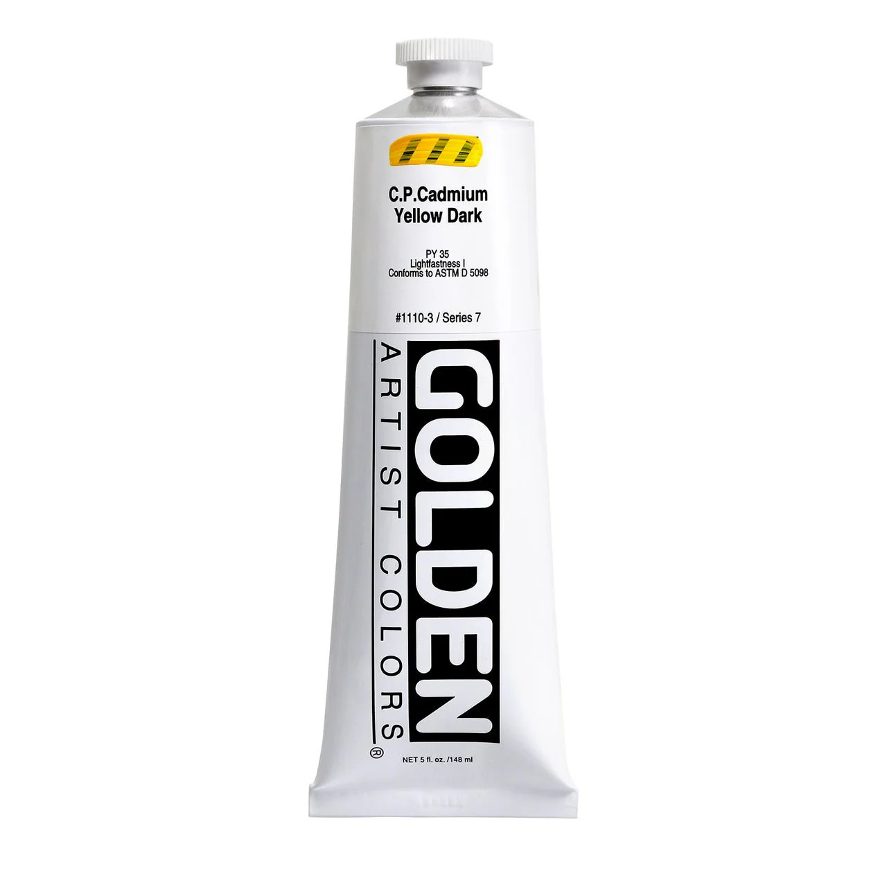 Golden Heavy Body Acrylic Cadmium Yellow Dark 5 oz