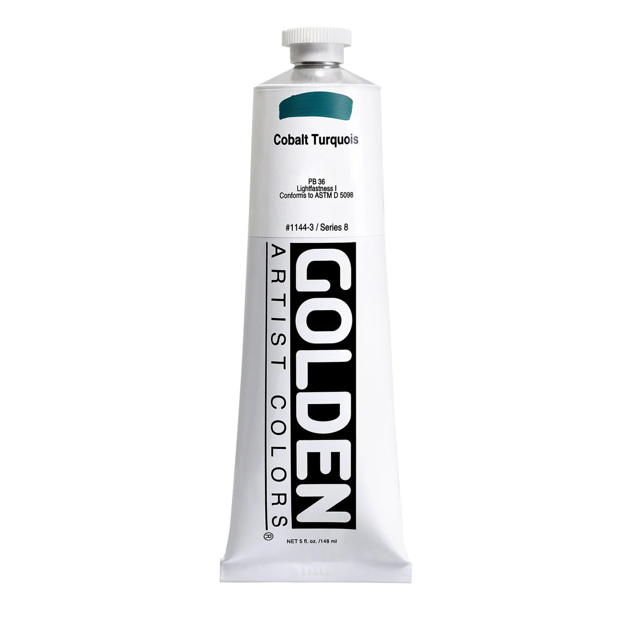 Golden Heavy Body Acrylic Cobalt Turquois 5 oz