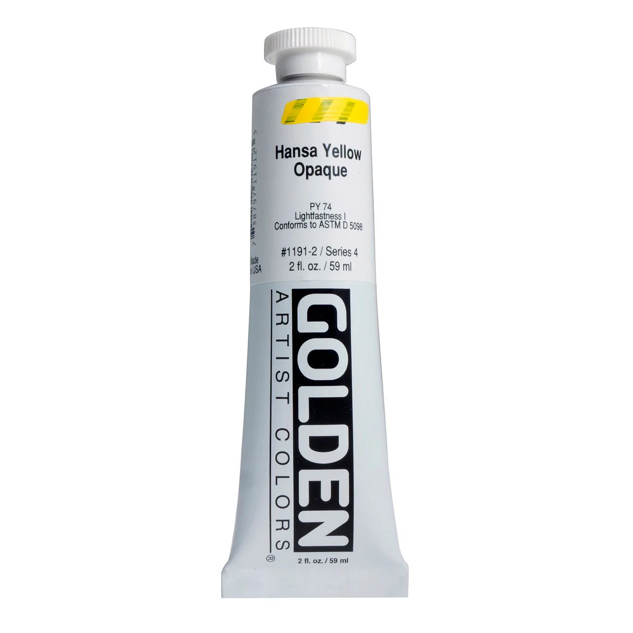 Golden Heavy Body Acrylic Hansa Yellow Opaque 2 oz