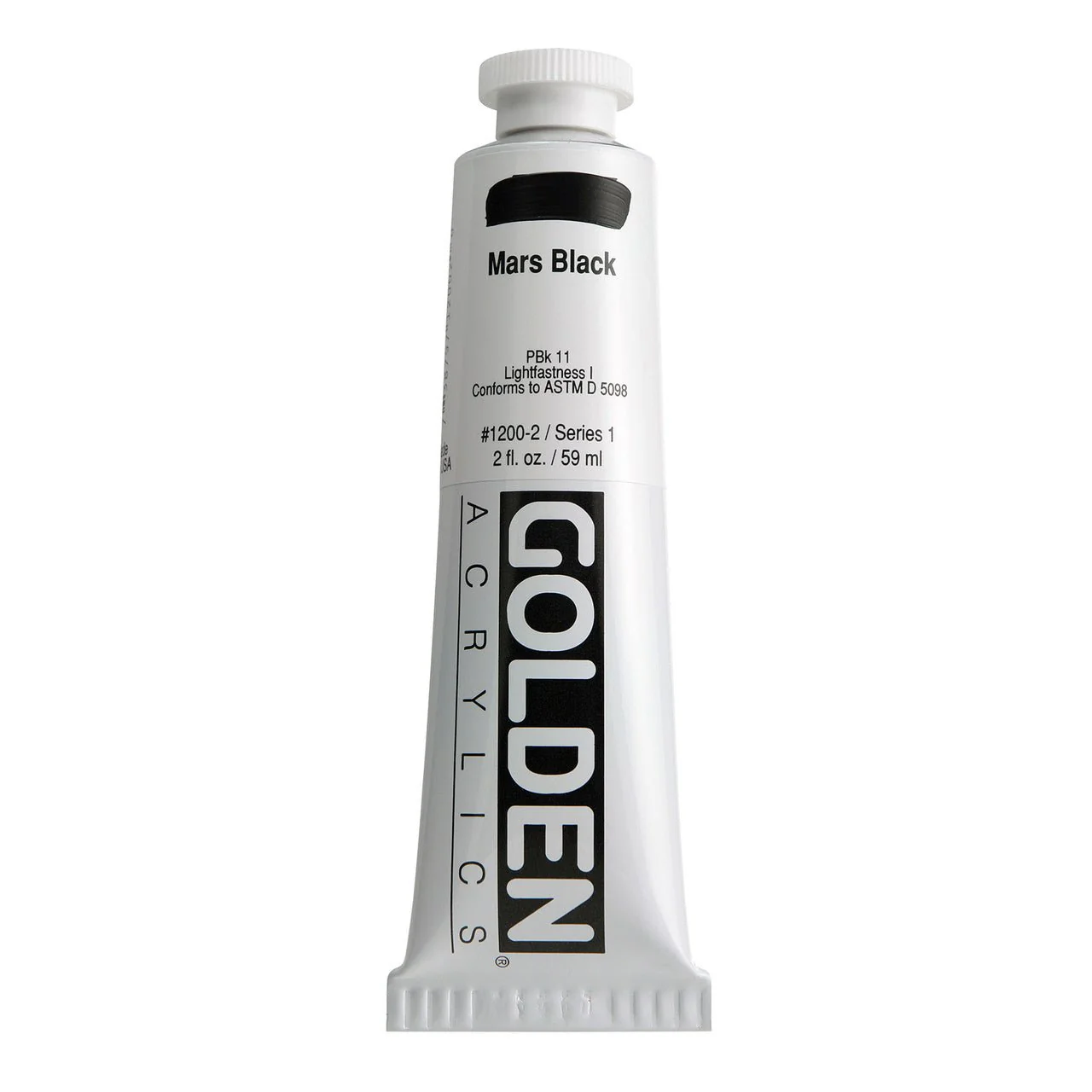 Golden Heavy Body Acrylic Mars Black 2 oz