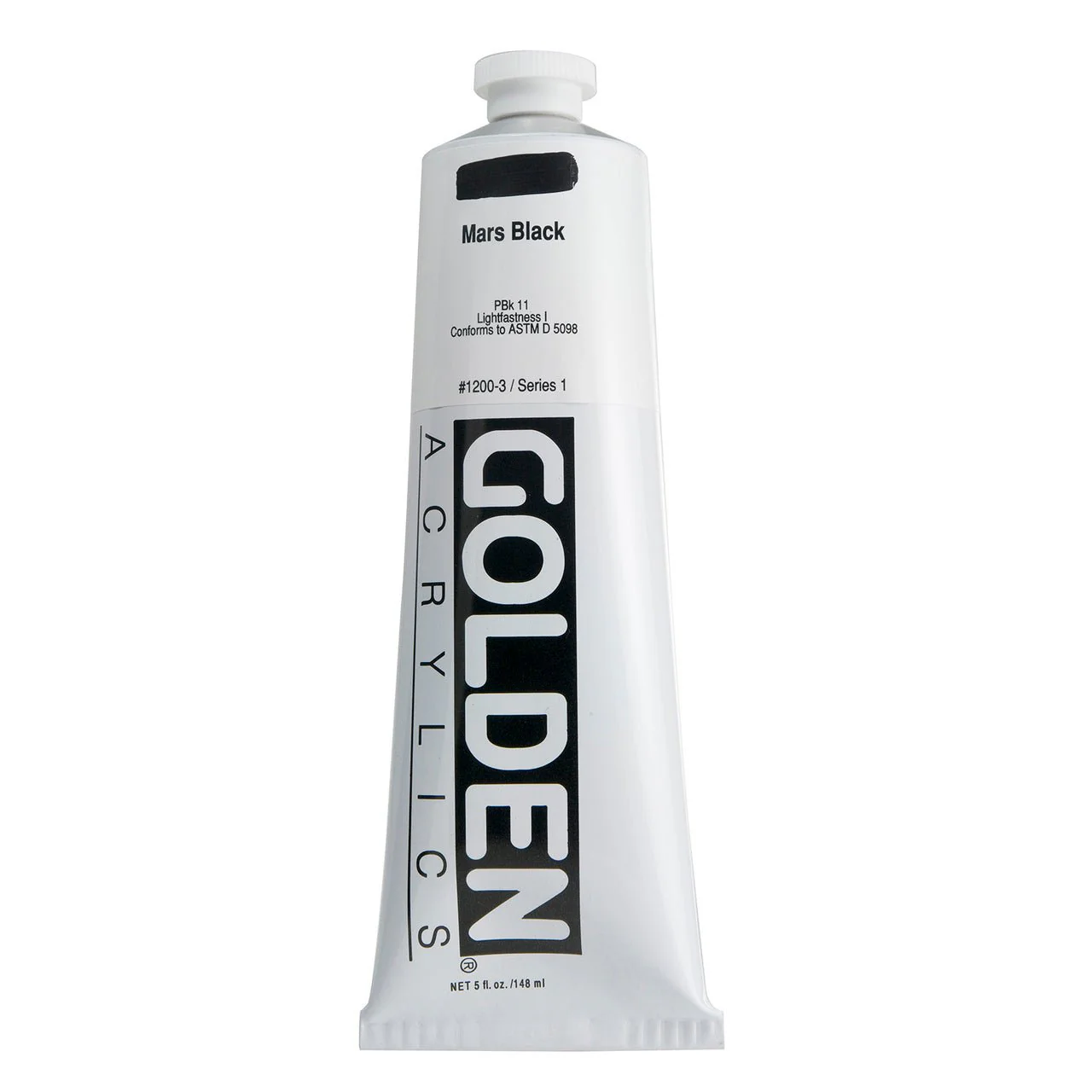 Golden Heavy Body Acrylic Mars Black 5 oz