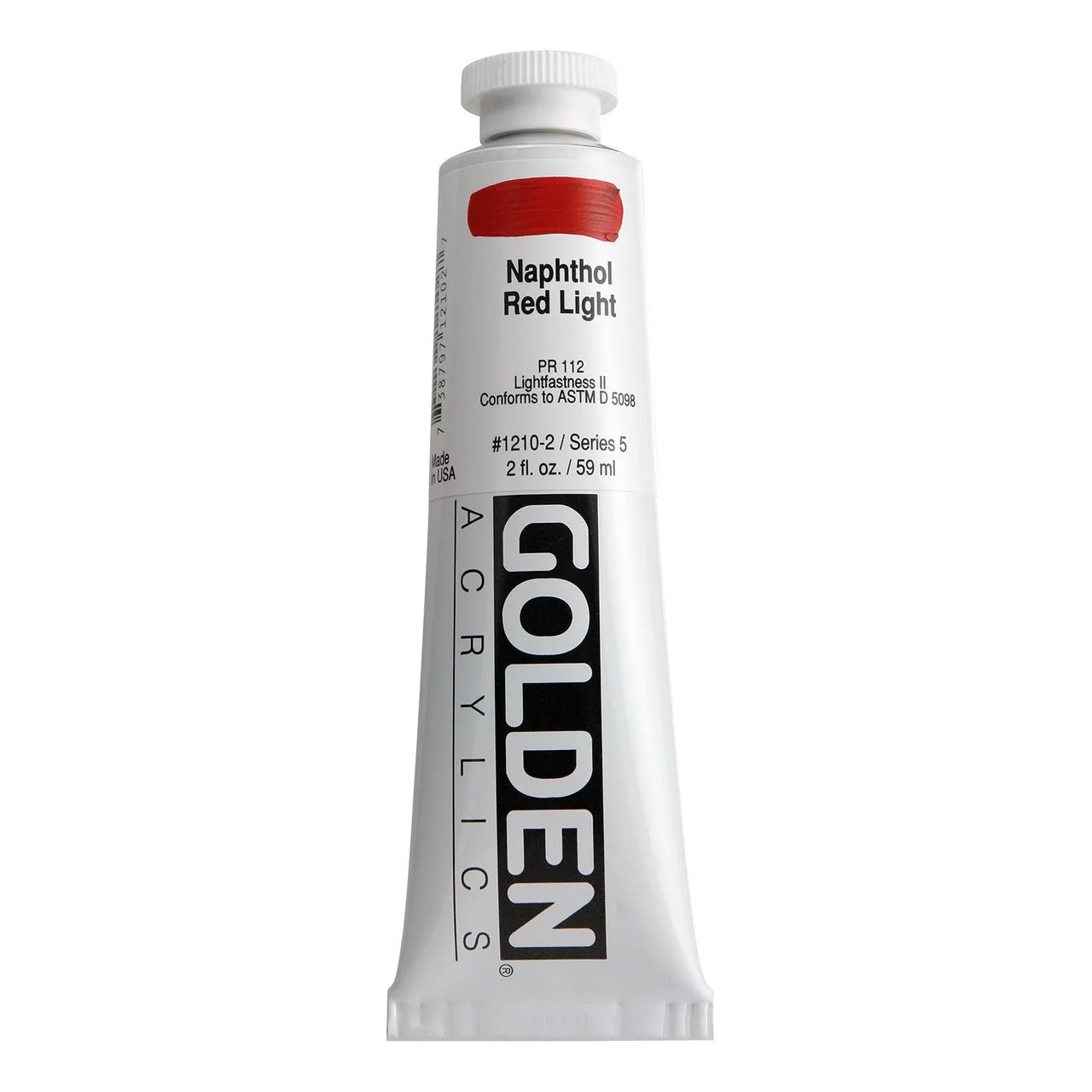 Golden Heavy Body Acrylic Naphthol Red Light 2 oz