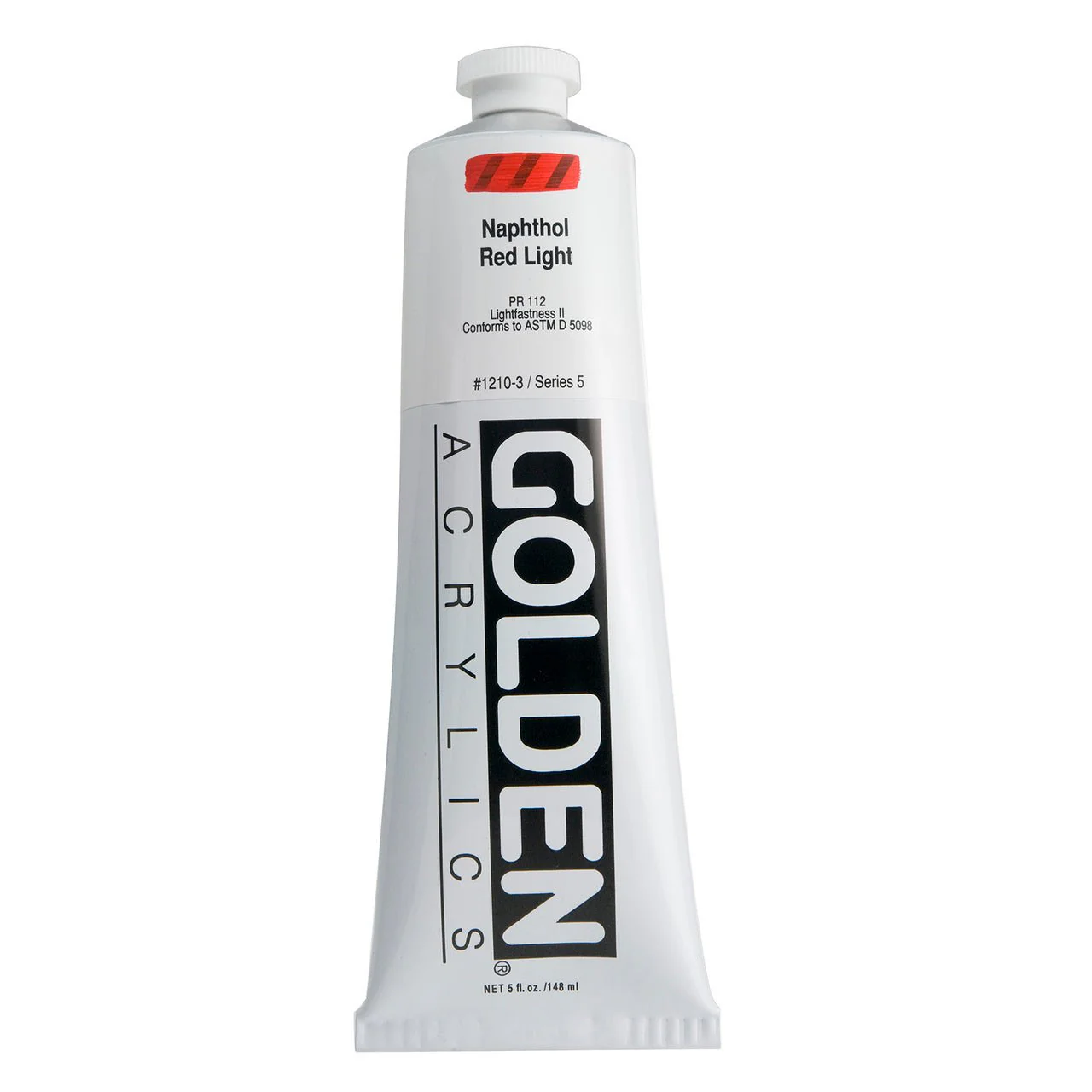 Golden Heavy Body Acrylic Naphthol Red Light 5 oz