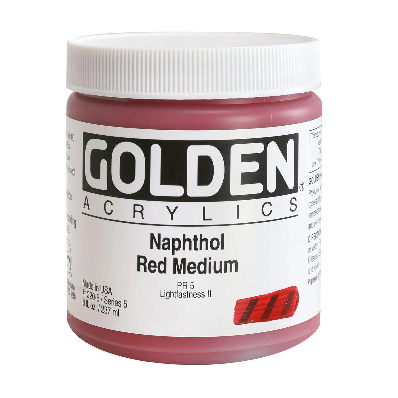 Golden Heavy Body Acrylic Naphthol Red Medium 8 oz