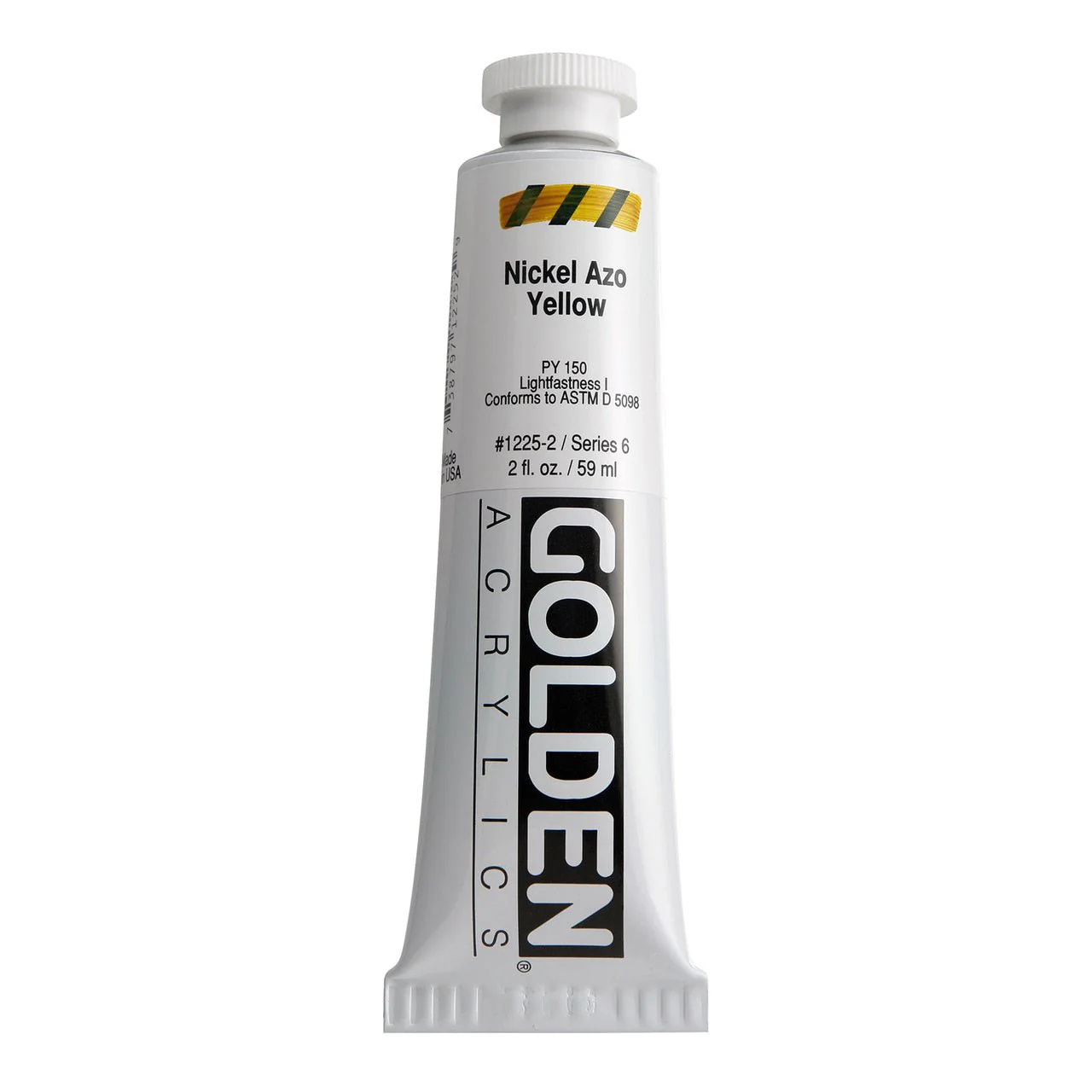 Golden Heavy Body Acrylic Nickel Azo Yellow 2 oz