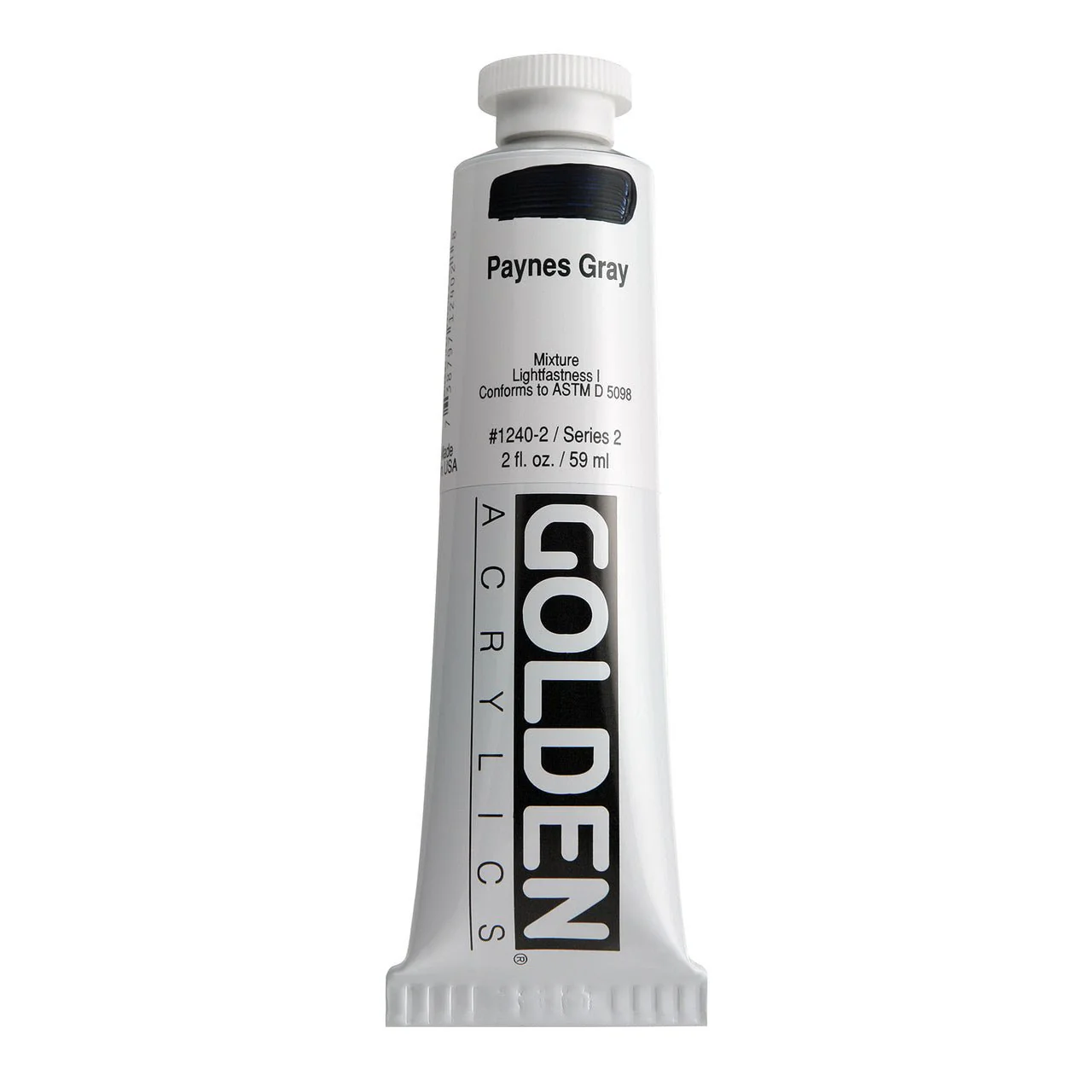 Golden Heavy Body Acrylic Paynes Gray 2 oz
