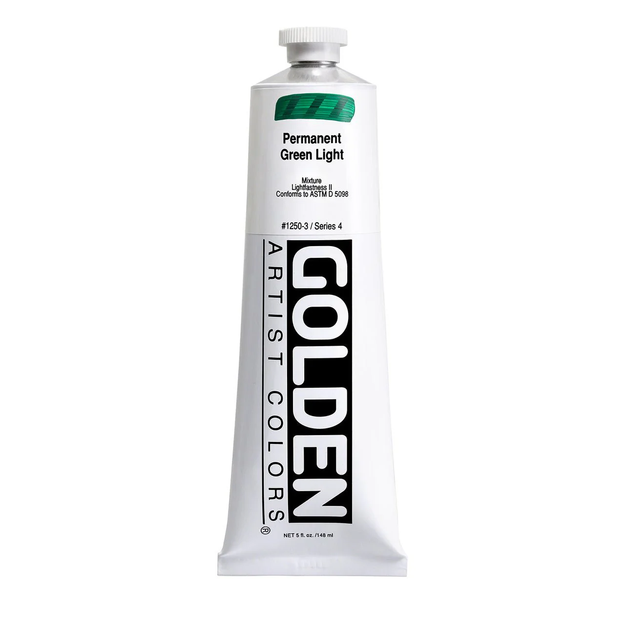 Golden Heavy Body Acrylic Permanent Green Light 5 oz