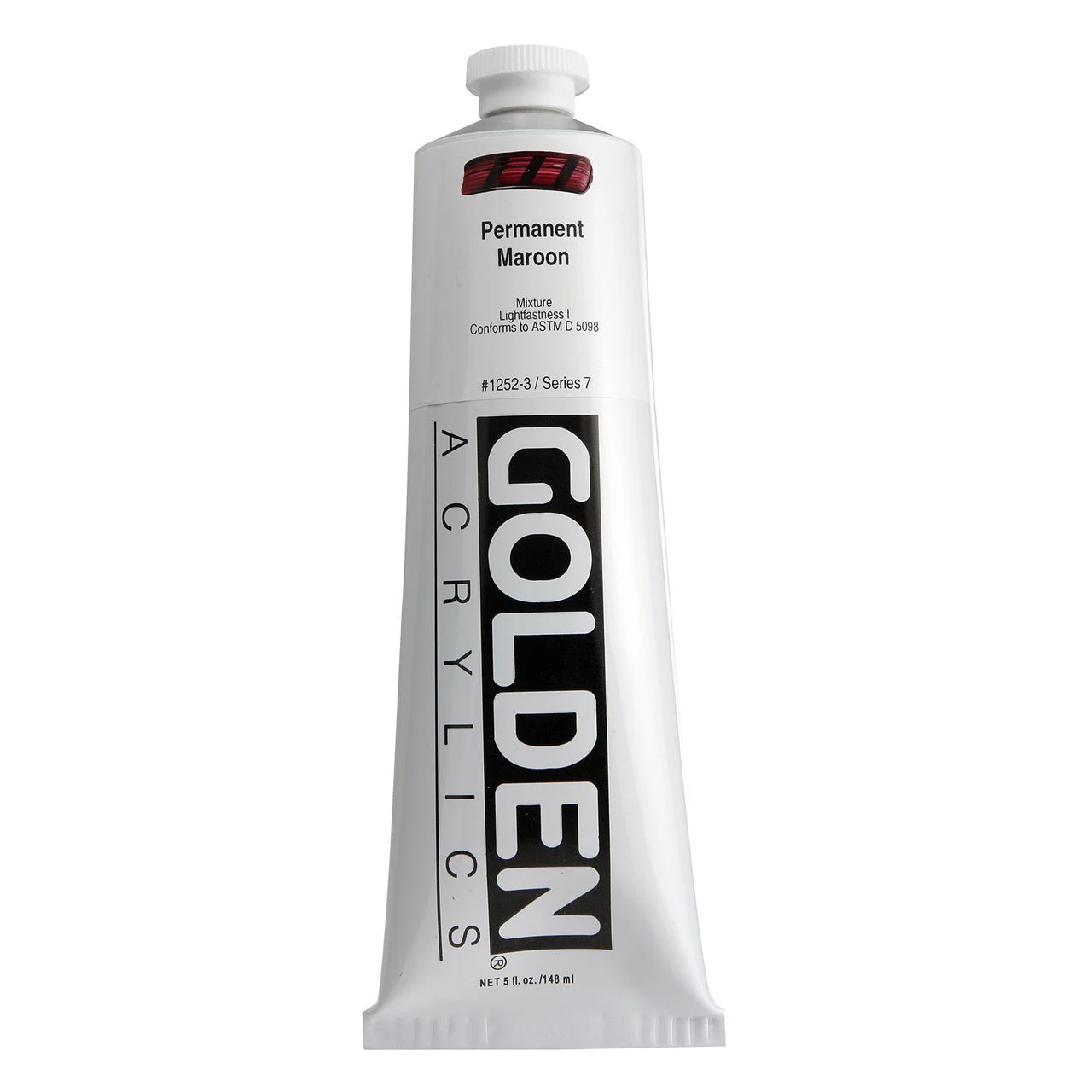 Golden Heavy Body Acrylic Permanent Maroon 5 oz