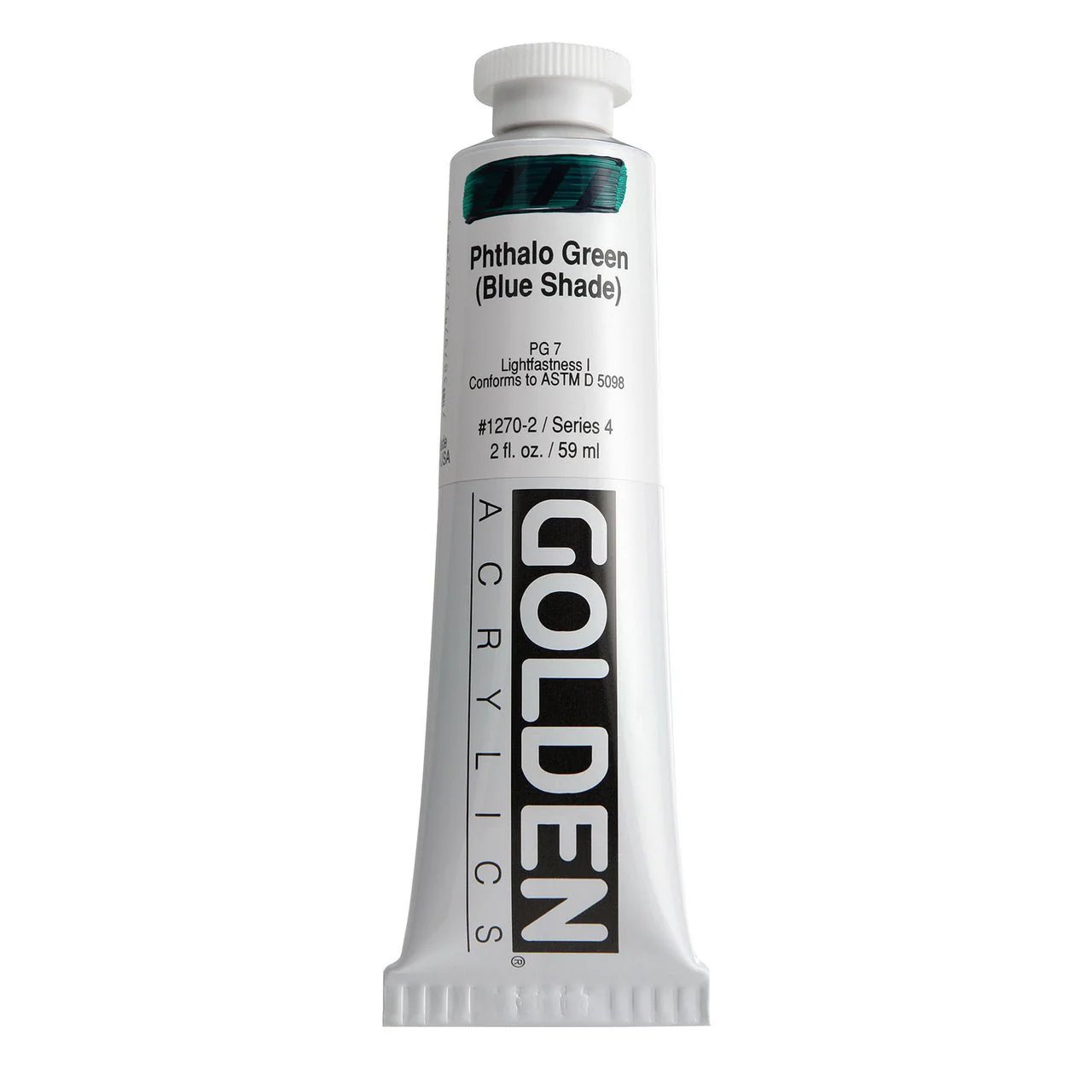 Golden Heavy Body Acrylic Phthalo Green (blue shade) 2 oz