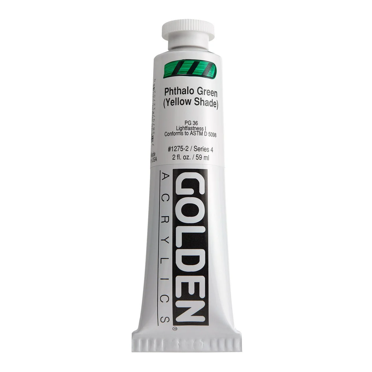 Golden Heavy Body Acrylic Phthalo Green (yellow shade) 2 oz