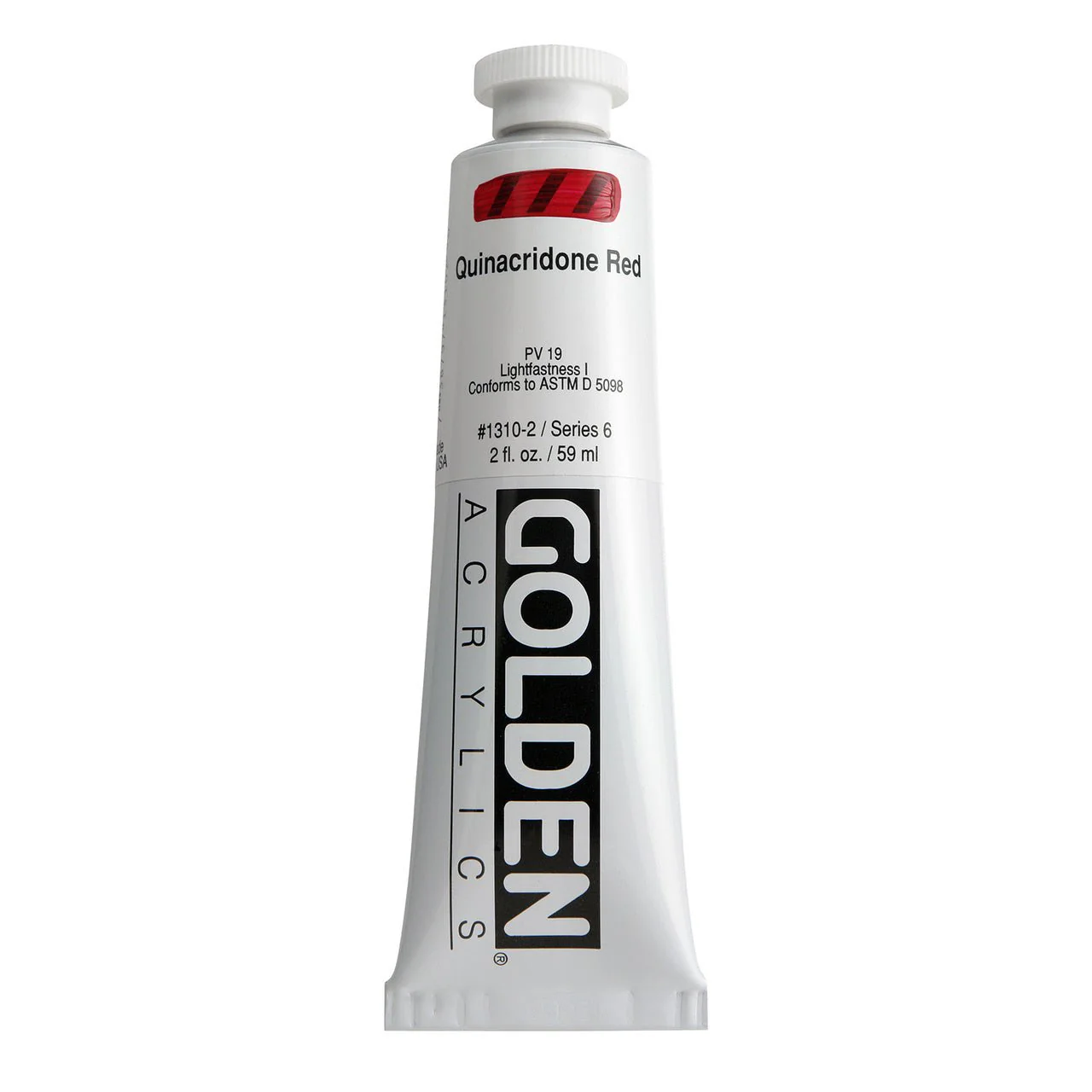 Golden Heavy Body Acrylic Quinacridone Red 2 oz