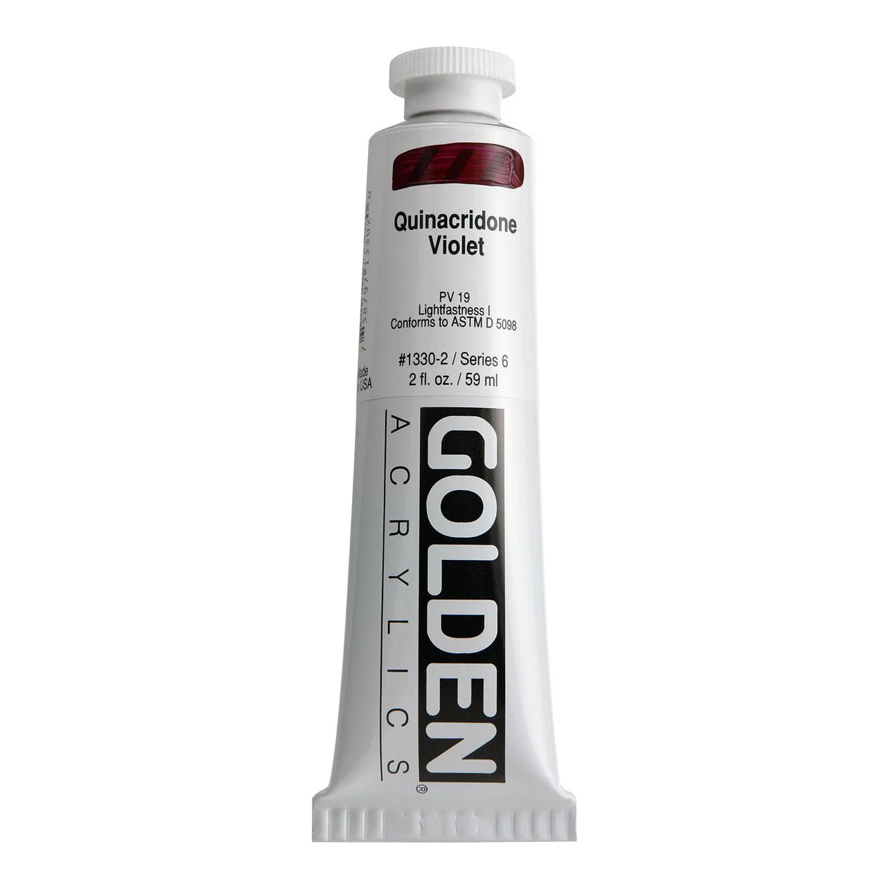 Golden Heavy Body Acrylic Quinacridone Violet 2 oz