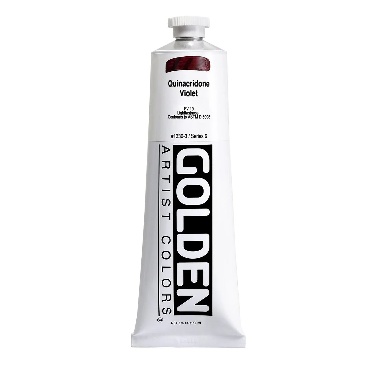Golden Heavy Body Acrylic Quinacridone Violet 5 oz