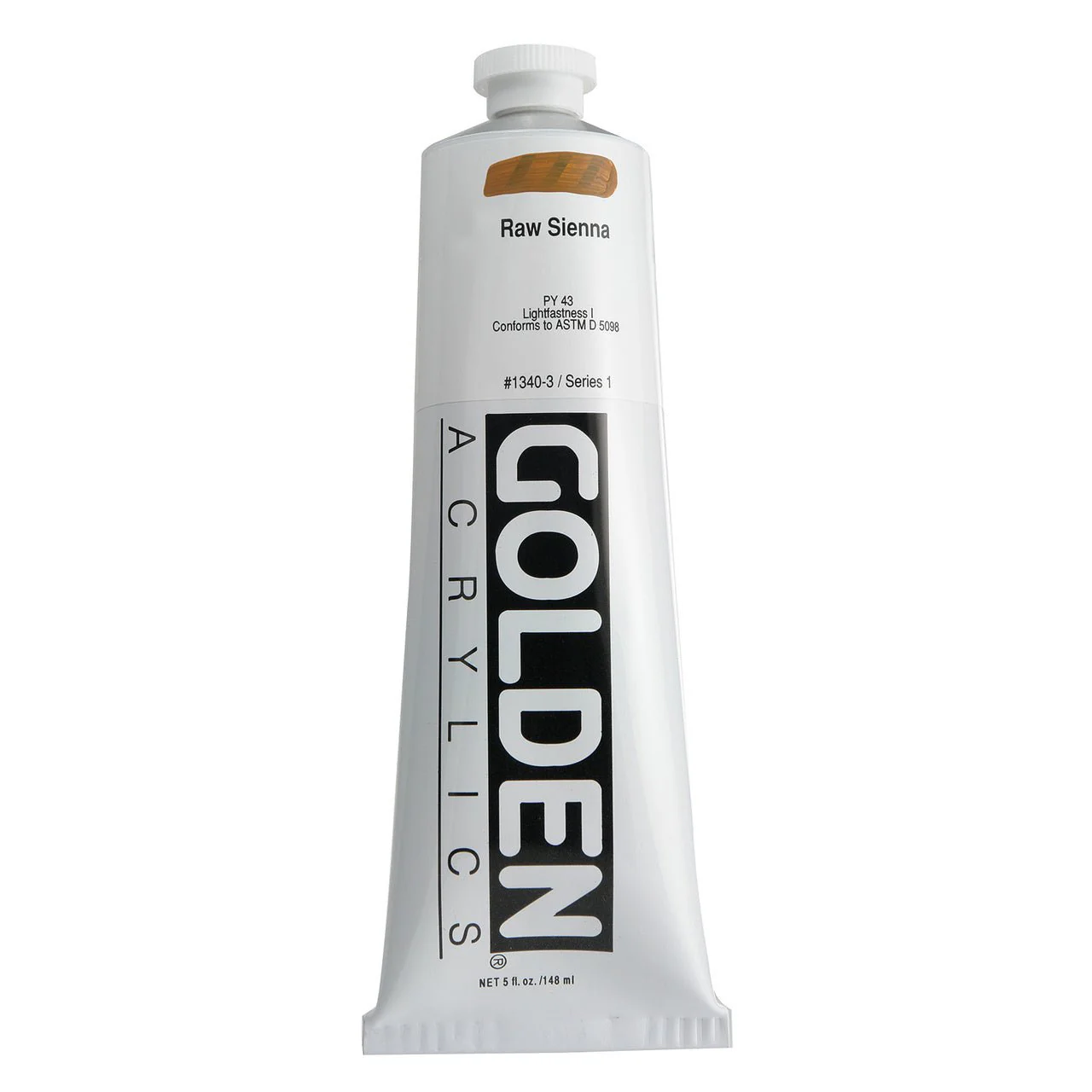 Golden Heavy Body Acrylic Raw Sienna 5 oz