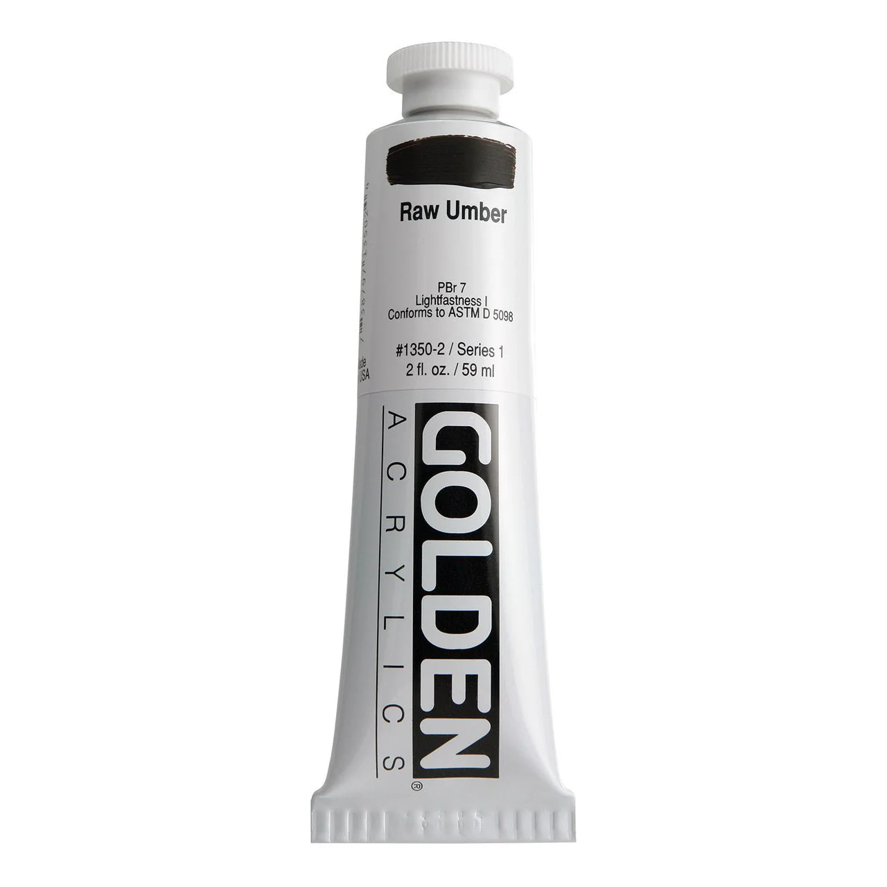 Golden Heavy Body Acrylic Raw Umber 2 oz