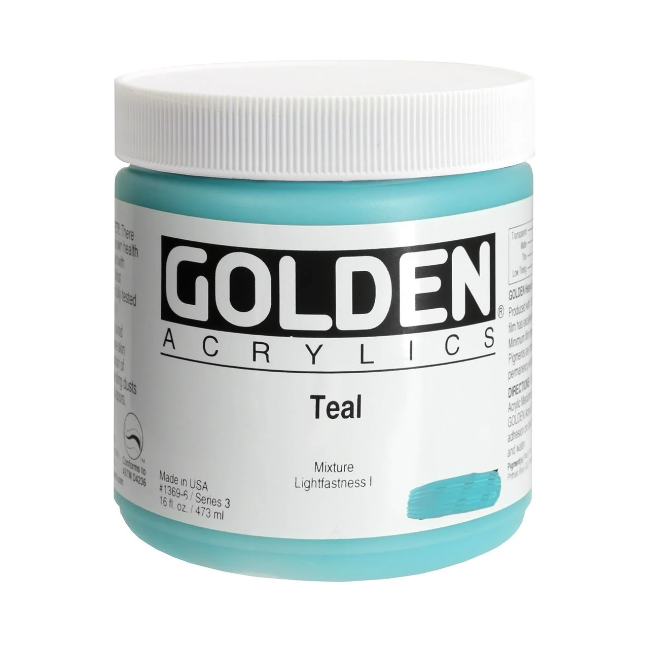 Golden Heavy Body Acrylic Teal 16 oz