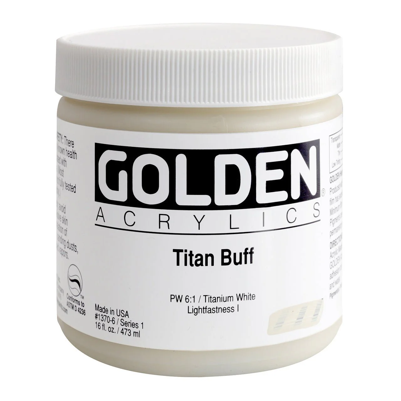 Golden Heavy Body Acrylic Titan Buff 16 oz