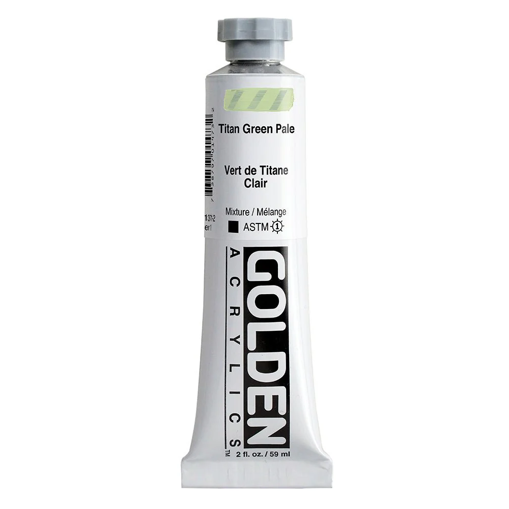 Golden Heavy Body Acrylic Titan Green Pale 2 oz