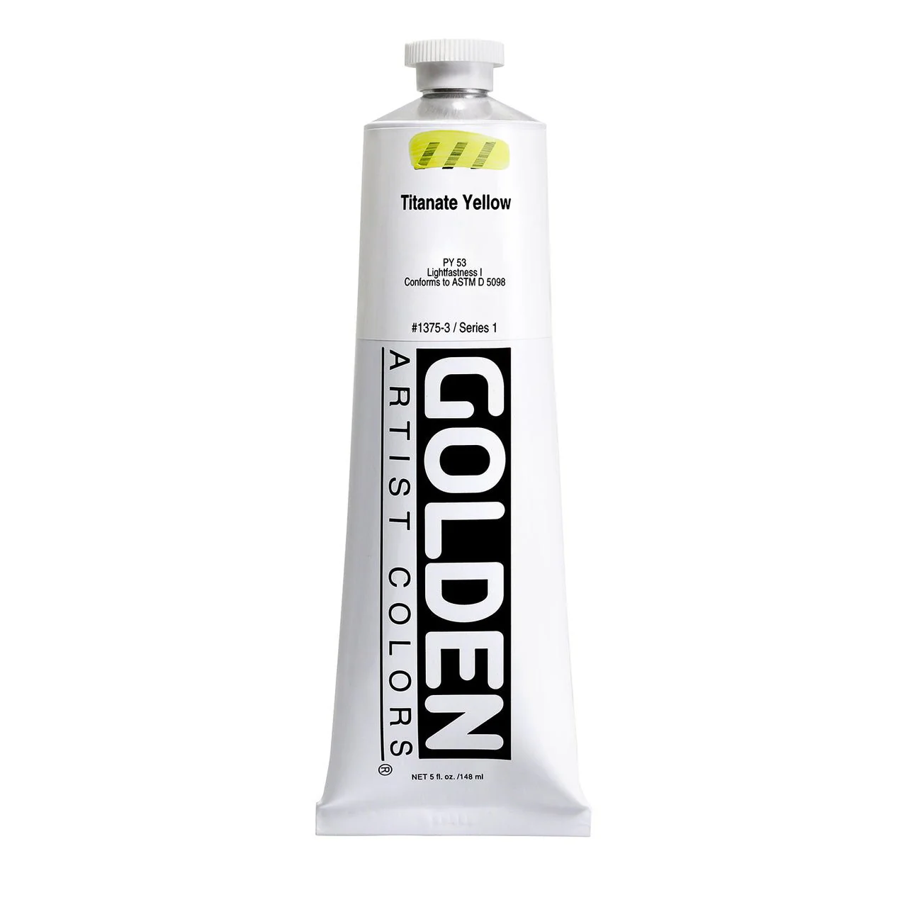 Golden Heavy Body Acrylic Titanate Yellow 5 oz