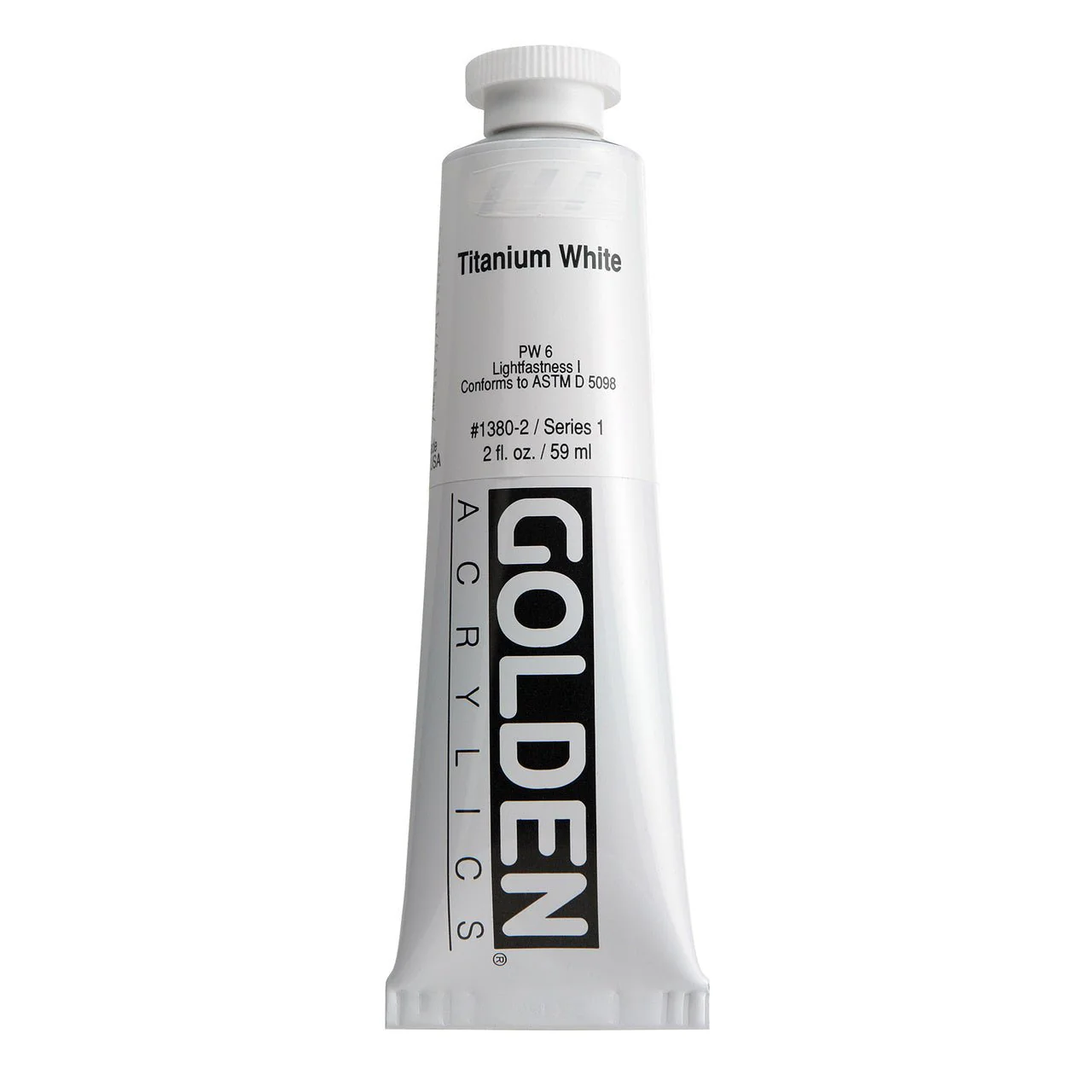 Golden Heavy Body Acrylic Titanium White 2 oz