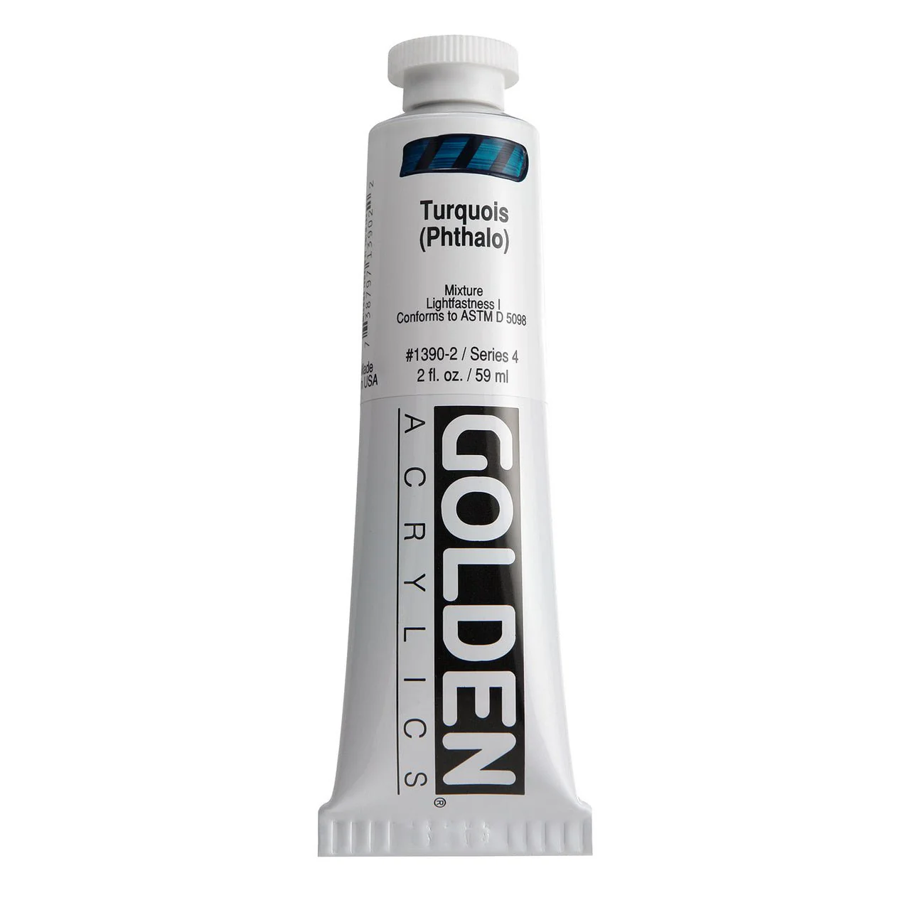 Golden Heavy Body Acrylic Turquoise (phthalo) 2 oz
