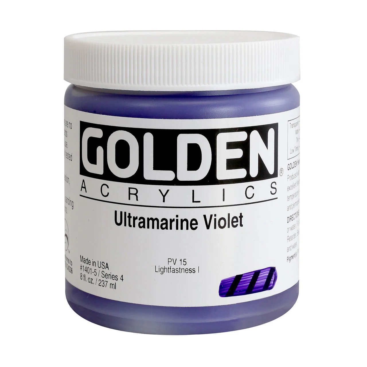 Golden Heavy Body Acrylic Ultramarine Violet 8 oz