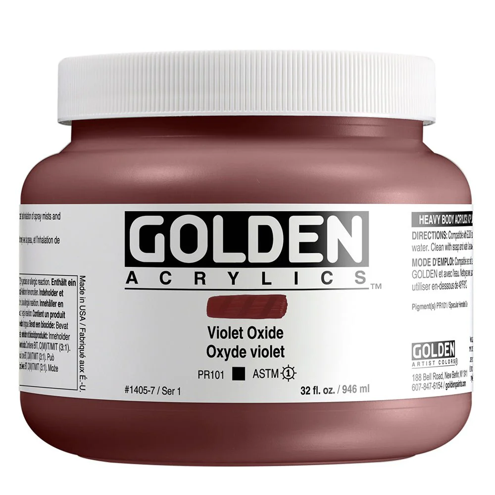 Golden Heavy Body Acrylic Violet Oxide 32 oz