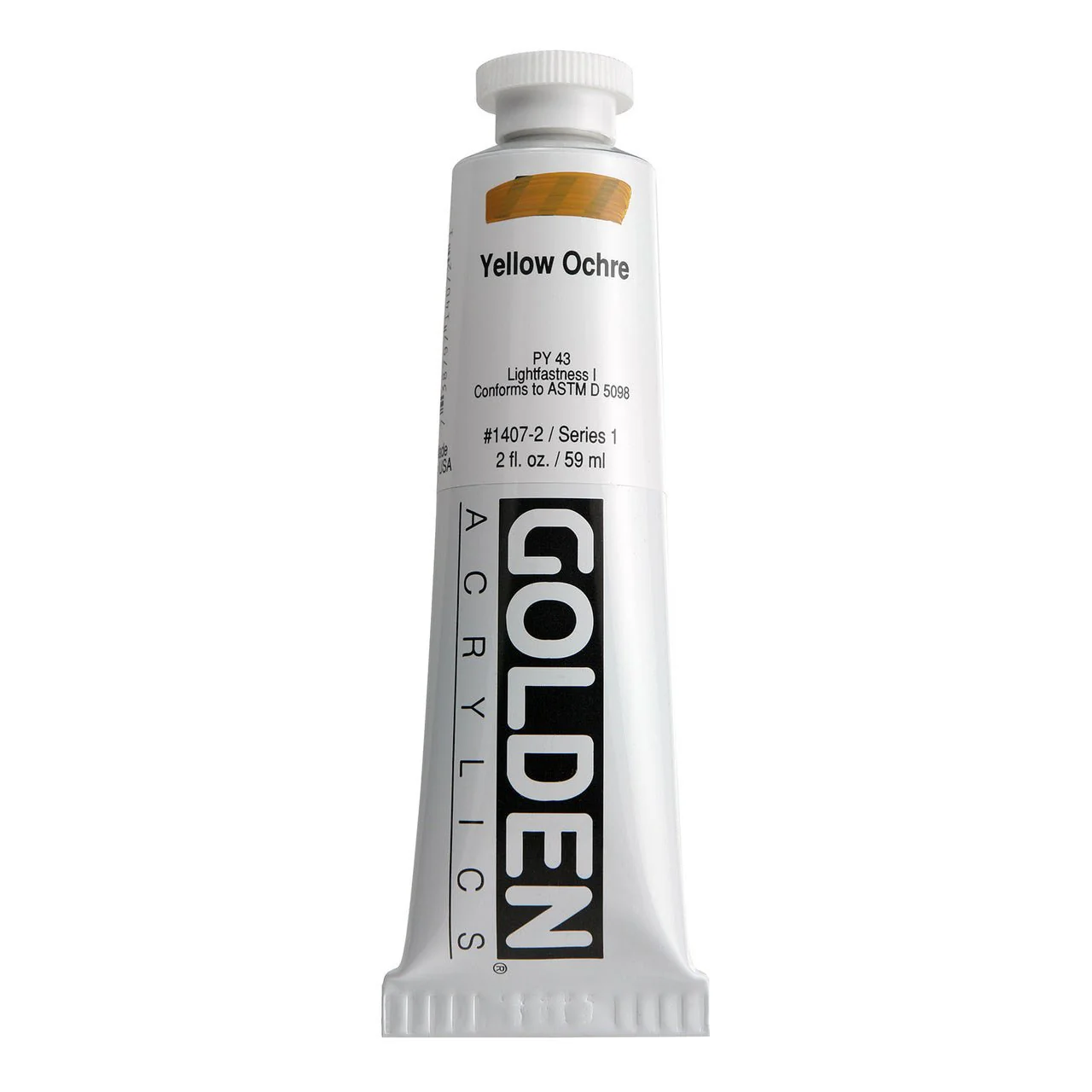 Golden Heavy Body Acrylic Yellow Ochre 2 oz