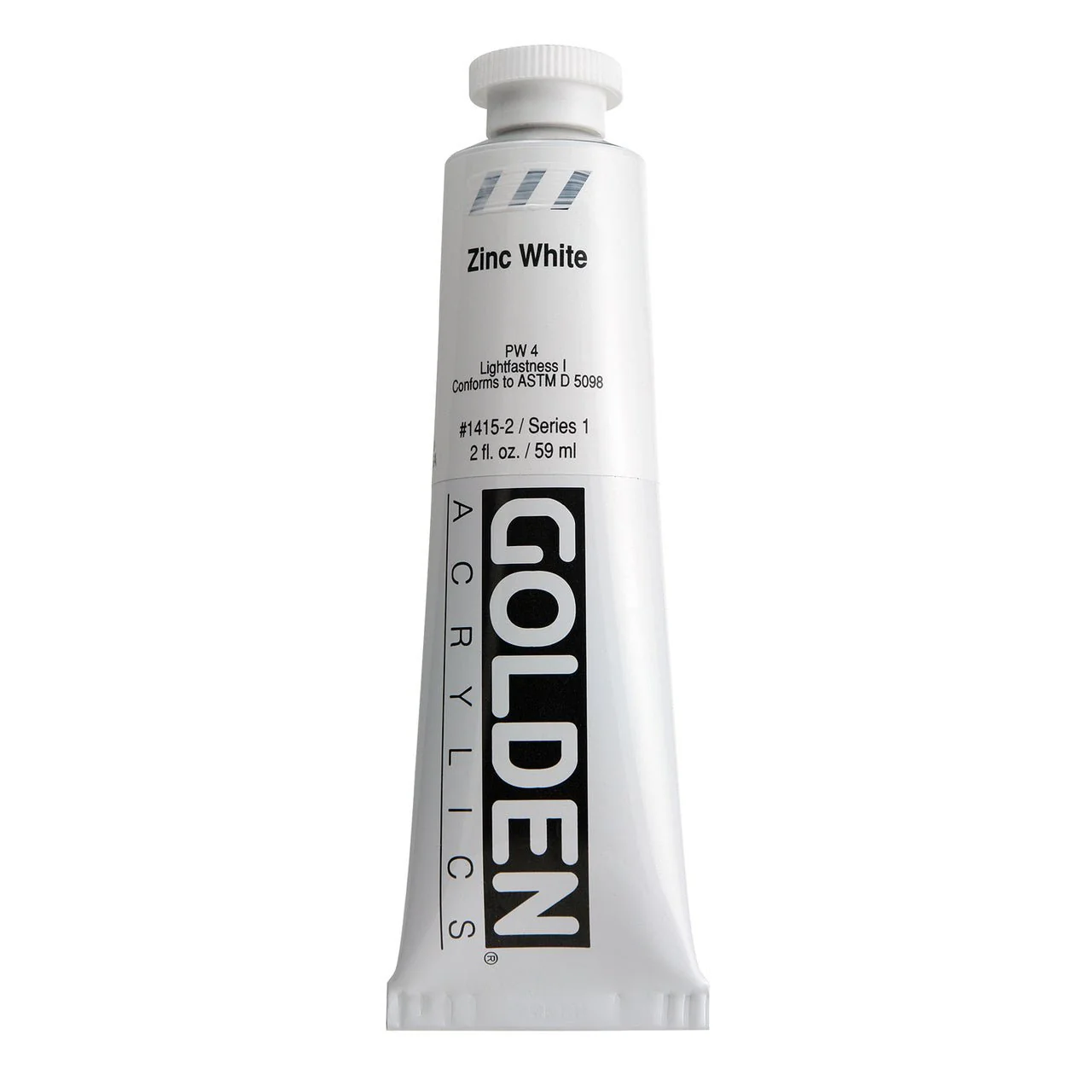 Golden Heavy Body Acrylic Zinc White 2 oz