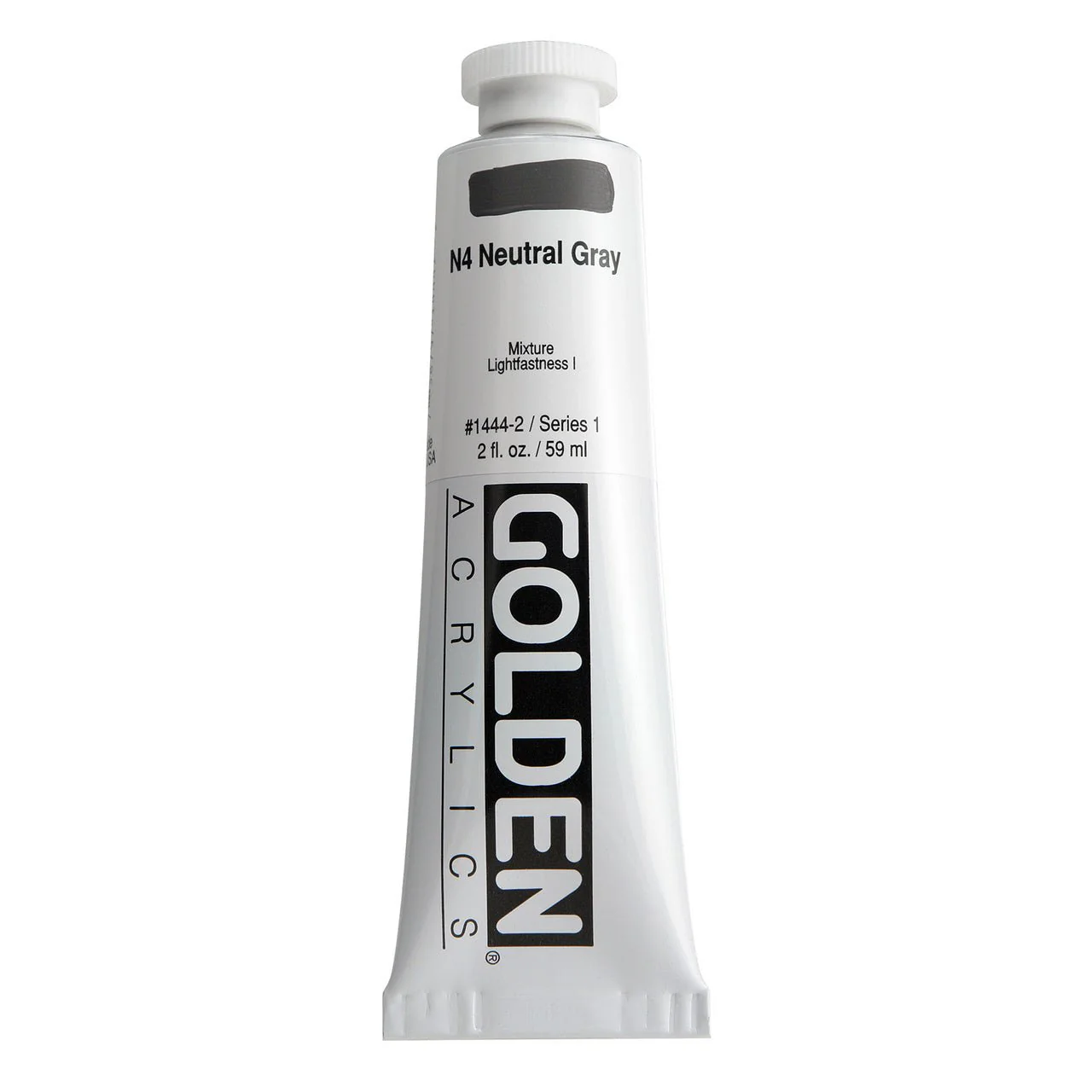 Golden Heavy Body Acrylic Neutral Grey N4 2 oz