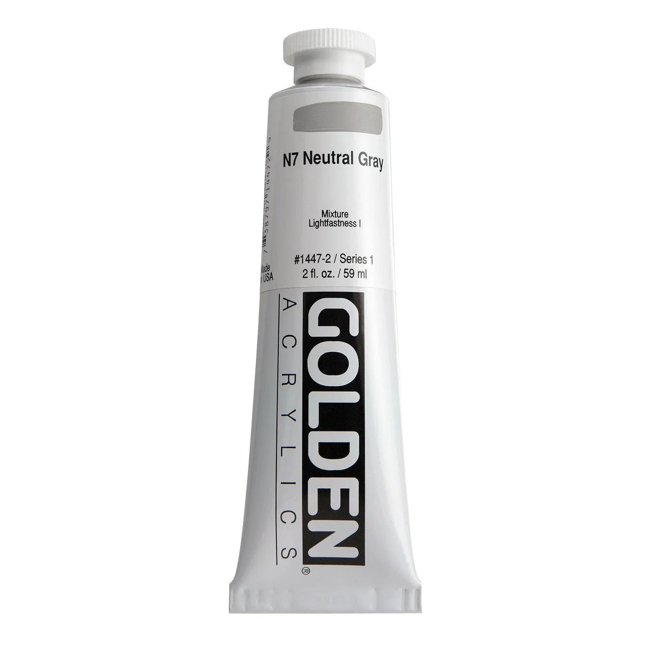 Golden Heavy Body Acrylic Neutral Grey N7 2 oz
